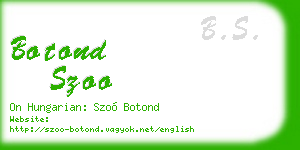 botond szoo business card