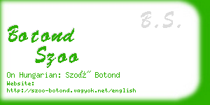 botond szoo business card